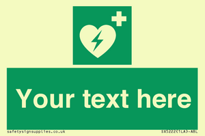 Custom Defibrillator Sign